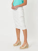 Charlie Stitched Detail Skirt - White