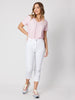 Miracle High Rise Cropped Jean - White