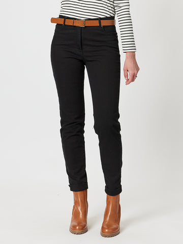 Miracle High Waisted Slim Leg Jean - Black