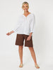 Jersey Waist Linen Short-KOKO