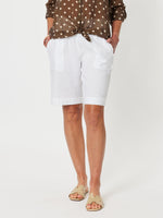 Jordan Linen Short - White