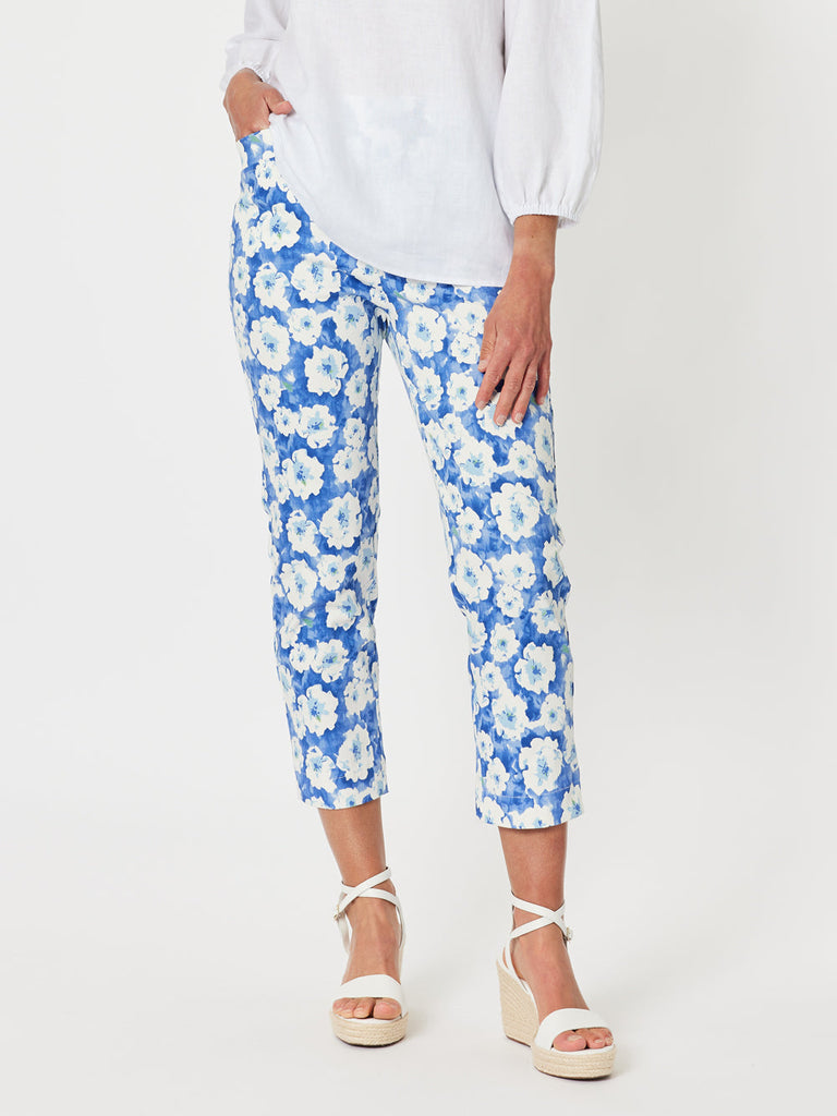 Flowers For Me Pants - Blue