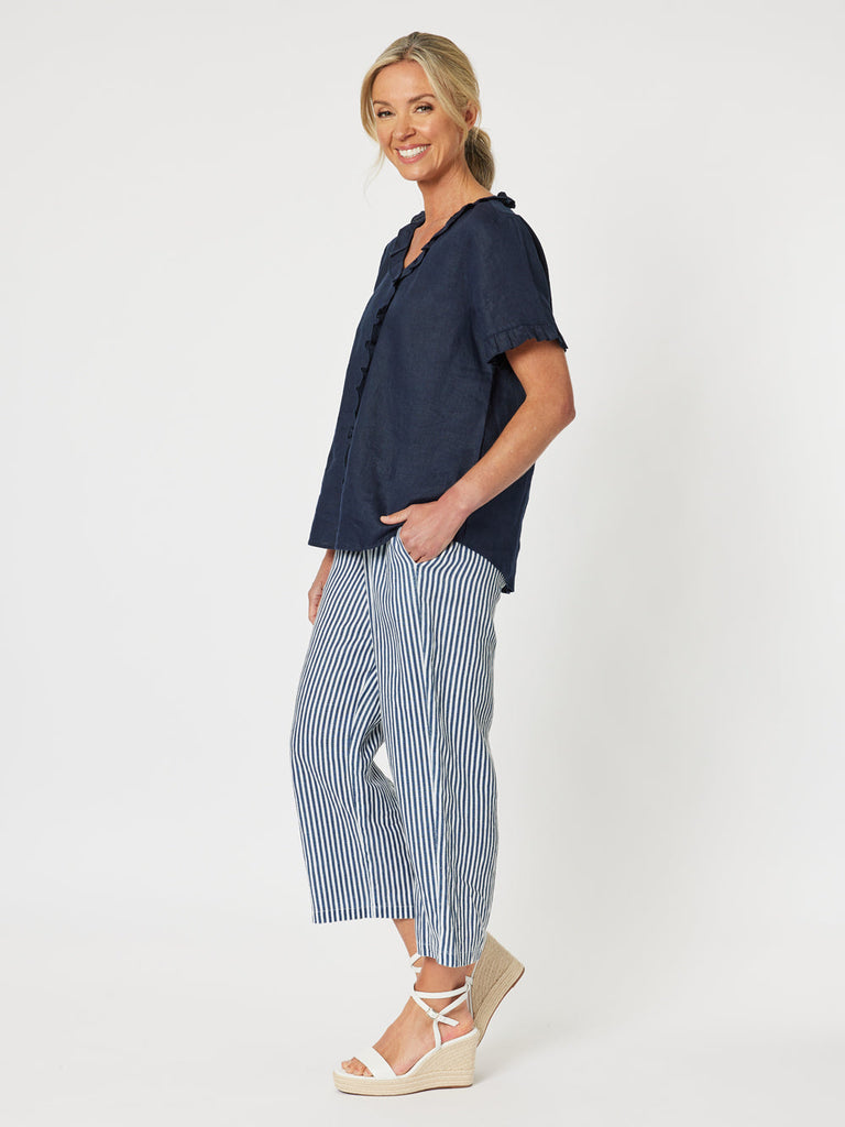 Stripe Beach Pant - Navy