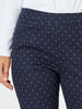 Spot Slim Leg Pant - Navy/White