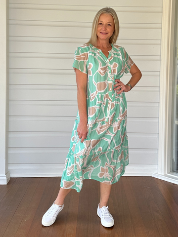 Noosa Beach Dress-Mint