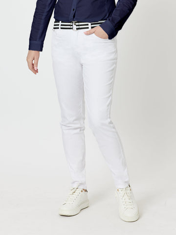 Marvel High Rise Slim Leg Jean - White