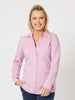 Rib Detail Stretch Cotton Shirt - Orchid